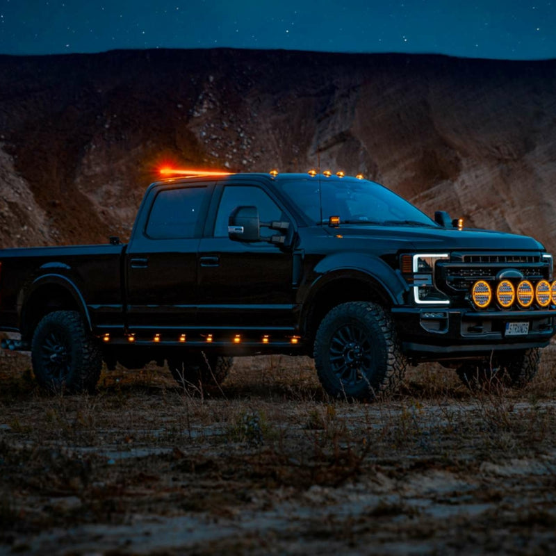 80W(9600Lm) 9-32V STRANDS(Zviedrija) LED NIGHT darba lukturis, IP67/69K, ⌀ 178.00 x 78.20mm vads 500mm, garantija 3 gadi, auksti balta gaisma 6000K