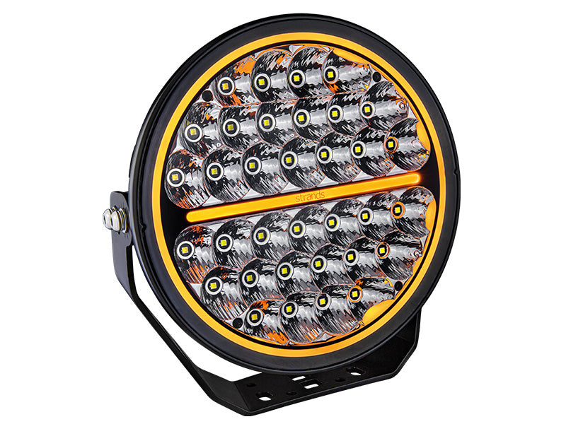 STRANDS 170W(20400Lm) 9-32V LED NIGHT work lamp, IP67/69K, ⌀ 228.60 x 86.70mm, провод 500mm