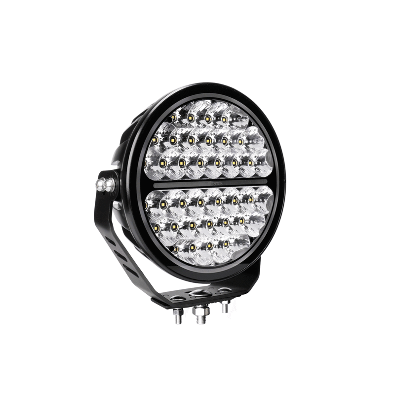170W(20400Lm) 9-32V STRANDS(Zviedrija) LED NIGHT darba lukturis, IP67/69K, ECE R112, R7 EMC ECE R10, ⌀ 228.60 x 86.70mm, vads 500mm, garantija 3 gadi, auksti balta gaisma 6000K