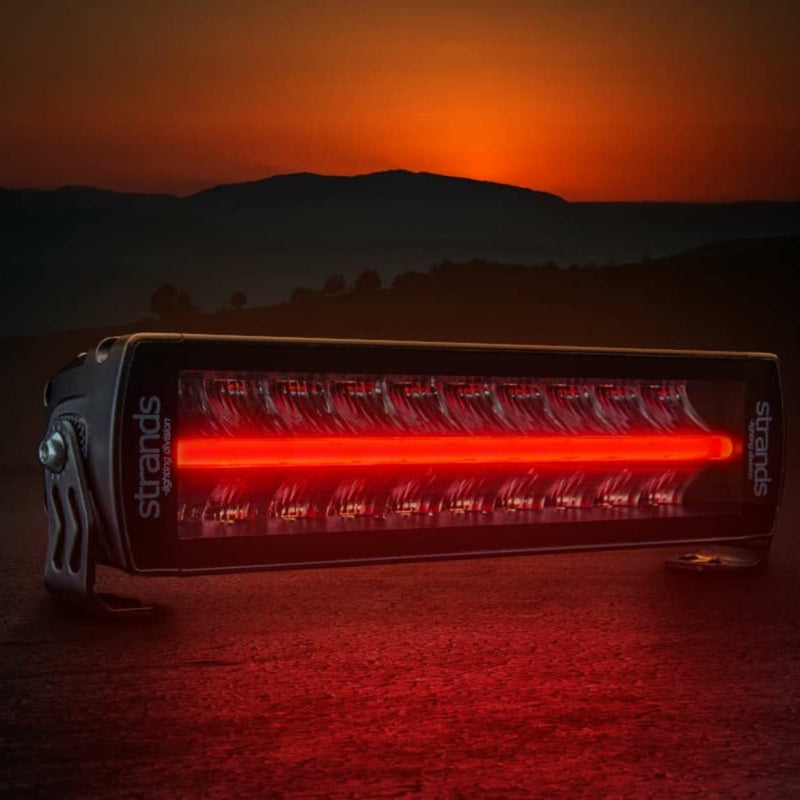 100W(8000Lm) 10-40V STRANDS(Zviedrija)  LED papildlukturis, IP67/69K, 307.00 x 76.00 x 71.60mm, vads 500mm, garantija 3 gadi, auksti balta gaisma 6000K