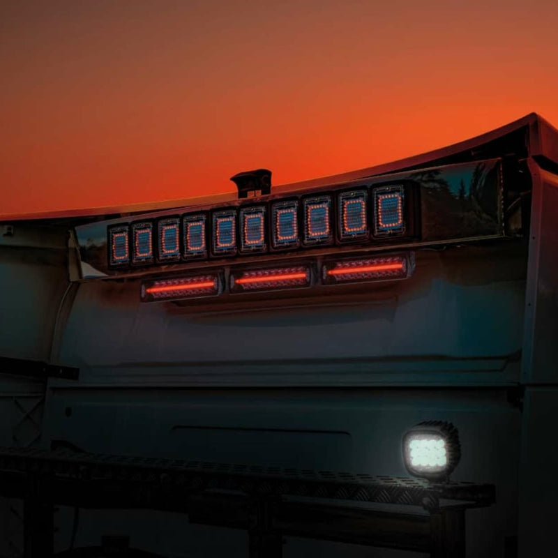 100W(8000Lm) 10-40V STRANDS(Zviedrija)  LED papildlukturis, IP67/69K, 307.00 x 76.00 x 71.60mm, vads 500mm, garantija 3 gadi, auksti balta gaisma 6000K