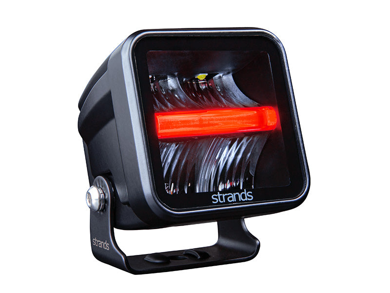 STRANDS – LED arbetsbelysning, 40 W / 4800 lm, 9–35 V, IP67/69K, ECE R10, 72×72×72 mm