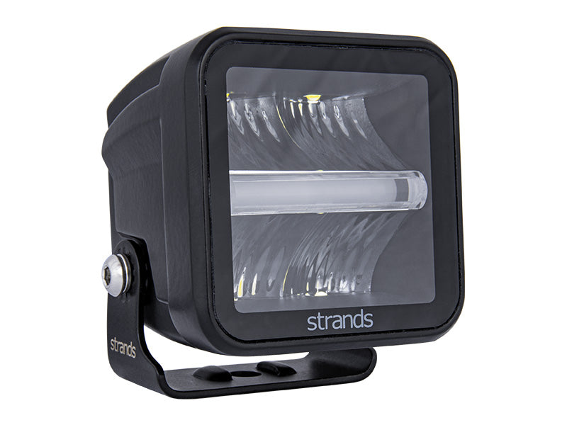 40W(4800Lm) 9-35V STRANDS(Zviedrija) LED darba lukturis, IP67/69K, EMC ECE R10, 72.00 x 72.00 x 72.00mm, vads 500mm, garantija 3 gadi, auksti balta gaisma 6000K