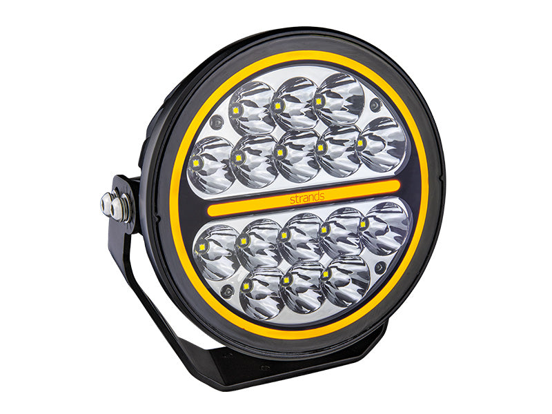 STRANDS 80W (6720Lm) 9-32V LED-strålkastare, IP67/69K, ⌀ 178,00 x 78,20mm, kabel 500mm