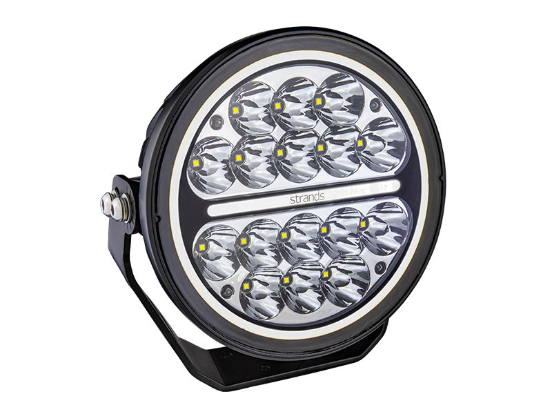 STRANDS 80W (6720Lm) 9-32V LED-strålkastare, IP67/69K, ⌀ 178,00 x 78,20mm, kabel 500mm