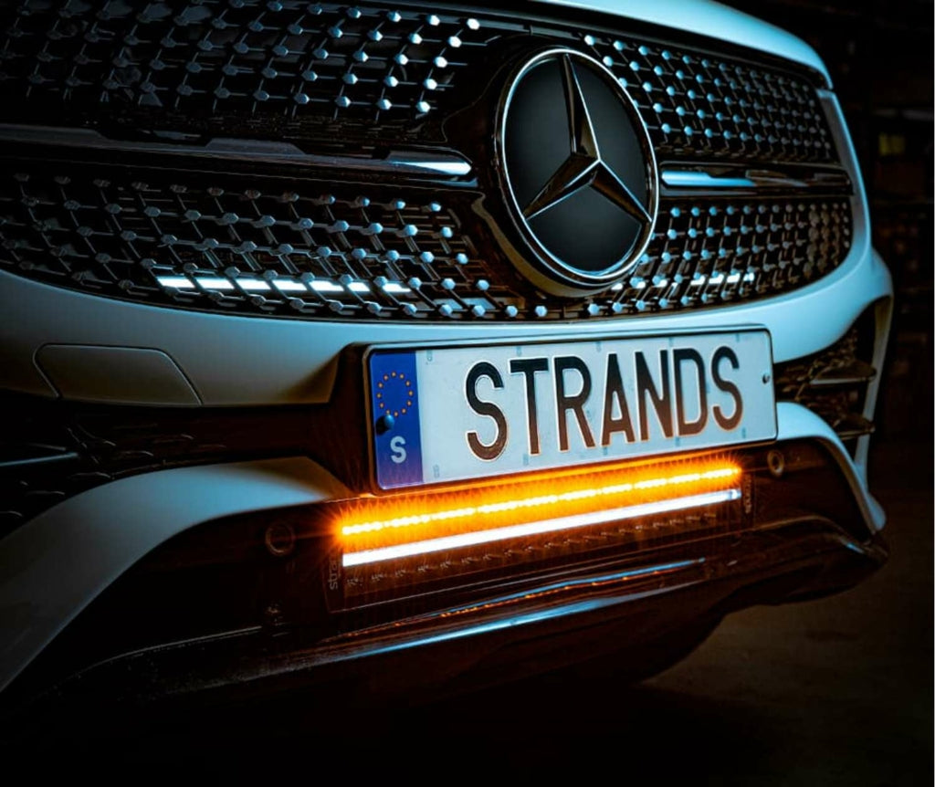 STRANDS 90W(7560Lm) 9-35V LED-varningsljus, IP67/69K, 504,60 x 45,00 x 55,00 mm, kabel 2,5m, 20"