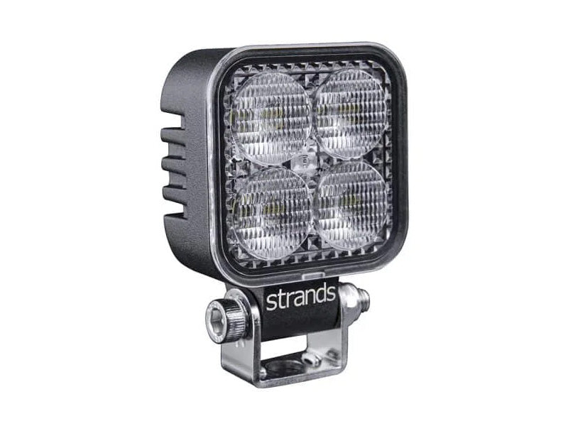 12W (1520 lm) 10–32 V  STRANDS (Sweden) UNITY LED work light, IP68, EMC ECE R10,  52.00 x 67.00 x 26.00 mm, 500 mm cable, 3-year warranty, cool white light 6000 K