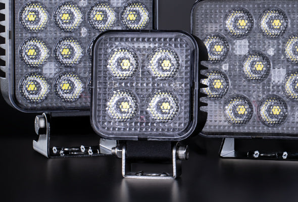 STRANDS UNITY 24W(2750Lm) 9-32V LED arbetsbelysning, IP69, 70,40 x 70,40 x 41,00mm, kabel 520mm