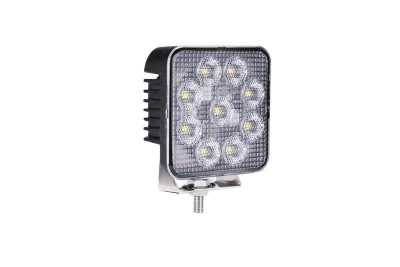 54W(6187Lm) 9-32V STRANDS(Zviedrija) UNITY  LED darba lukturis, IP67/69, 101.00 x 101.00 x 45.00mm, vads 520mm, garantija 3 gadi, auksti balta gaisma 6000K