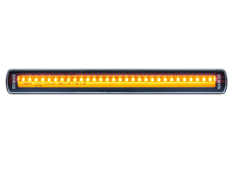 15W(6500Lm) 10-32V STRANDS SIBERIA(Zviedrija) LED darba lukturis, IP67/69, ECE R148 EMC ECE R1, 275.00 x 31.00 x 50.00mm, vads 2.5m, 10", garantija 3 gadi