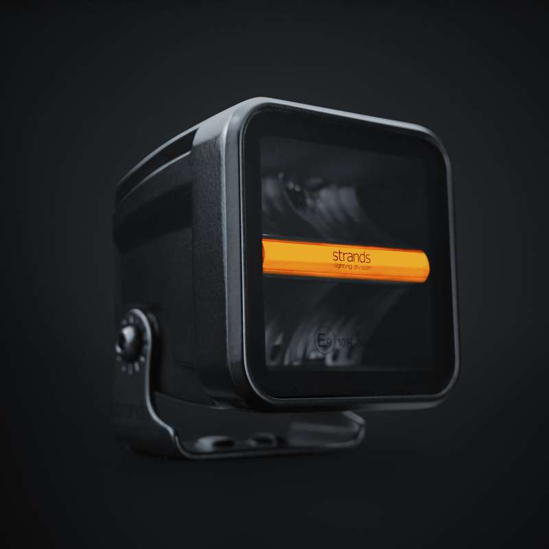 SIBERIA XP QUBE 38W(3150Lm)  10-32V LED darba lukturis, melns, auksti balta gaisma 5700K