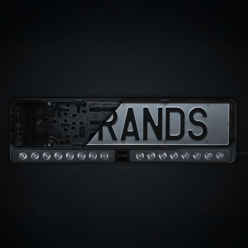 STRANDS DUO BLACK LED 8350 lm, 440 m @ 1 lx, optimizēts kūlis, 5000 K, E-apstiprinājums R149, 9–36 V, 108 W, integrēts numura zīmes turētājs