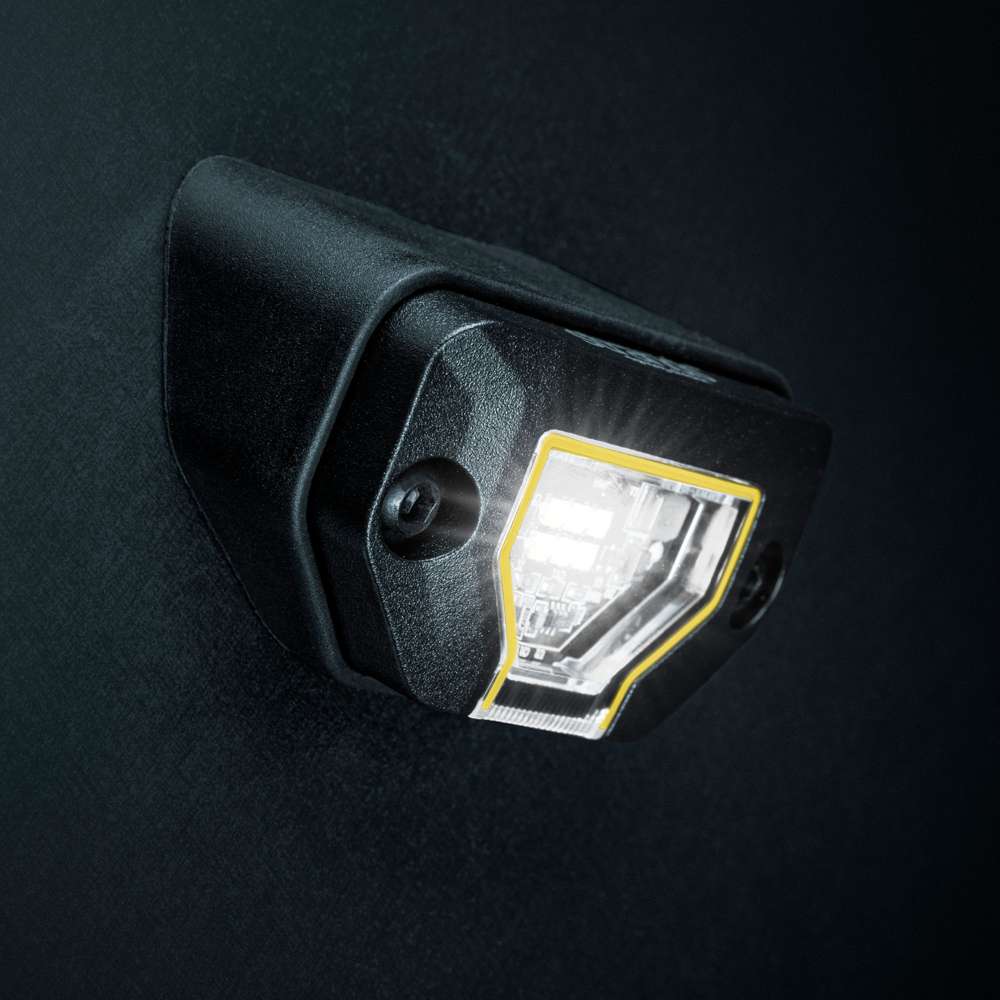 Strands Unity Rock Light balta LED pozīcijas un darba lampa 780 lm, 5700 K, 10–32 V DC, Flood Beam, IP69K, melna korpusa izpildījumā