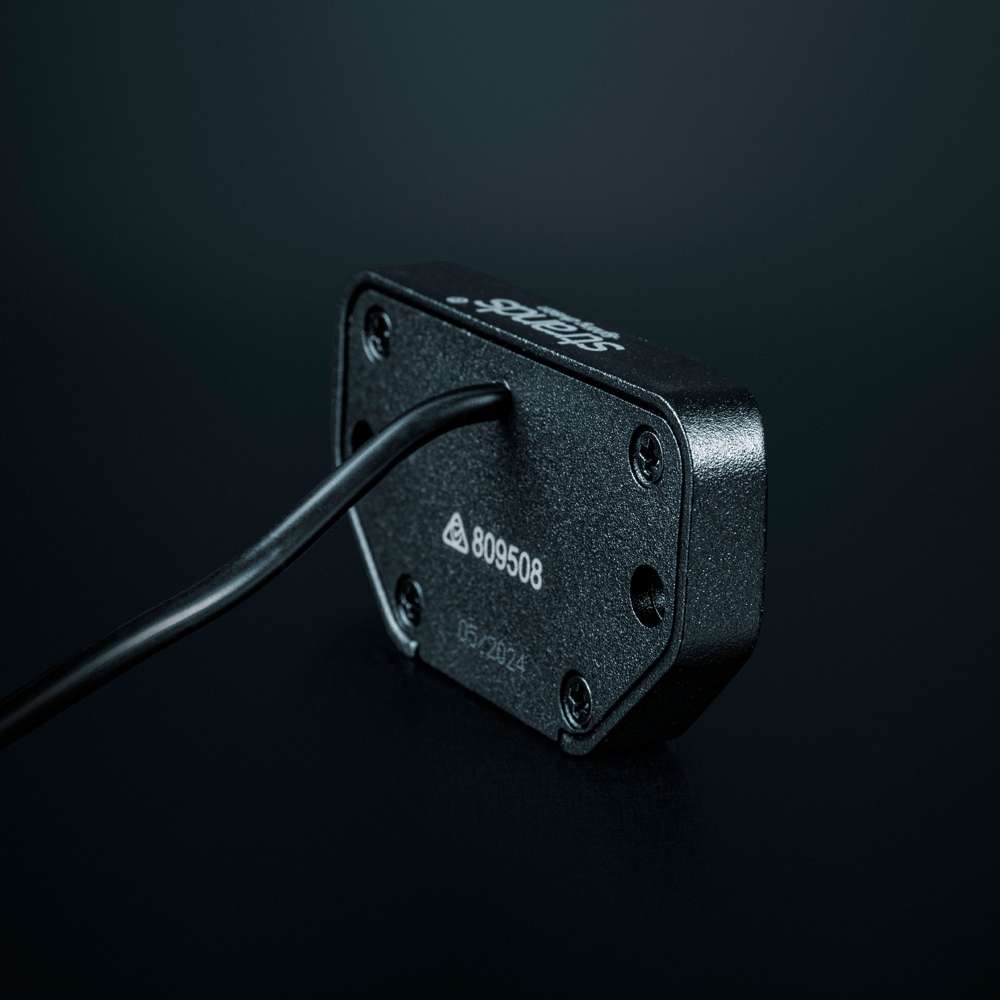 Strands Unity Rock Light oranža LED pozīcijas un darba lampa 340 lm, 10–32 V DC, Flood Beam, IP69K, melna korpusa izpildījumā