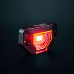 Strands Unity Rock Light — красная светодиодная габаритная и рабочая лампа, 200 лм, 10–32 В постоянного тока, широкий луч, IP69K, в черном корпусе