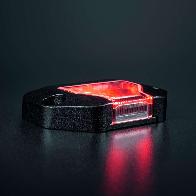 Strands Unity Rock Light sarkana LED pozīcijas un darba lampa 200 lm, 10–32 V DC, Flood Beam, IP69K, melna korpusa izpildījumā