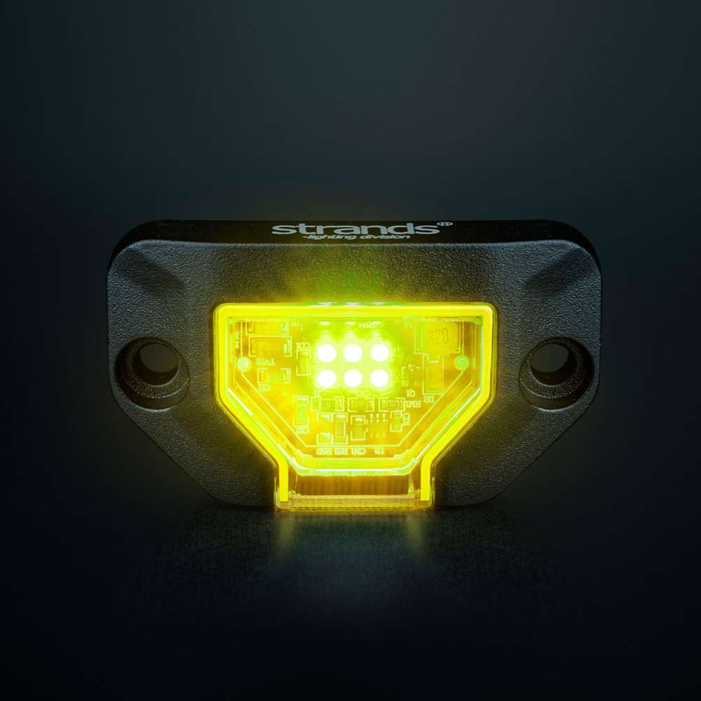 Strands Unity Rock Light dzeltena LED darba lampa 460 lm, 12–36 V, IP69K