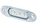 12-24V LED additional light, IP66/68, 79.00 x 25.00 x 15.00mm, cable 5m, white