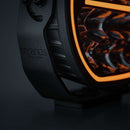 STRANDS BIG ENERGY 2.0 LED tālās gaismas lukturis, 98W, 9100Lm, 10–32V, 1lx pie 601m, balta/dzintarkrāsas pozīcijas gaisma, IP69K, DT-4PIN, 5700K, 3 gadu garantija