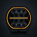 STRANDS BIG ENERGY 2.0 LED tālās gaismas lukturis, 98W, 9100Lm, 10–32V, 1lx pie 601m, balta/dzintarkrāsas pozīcijas gaisma, IP69K, DT-4PIN, 5700K, 3 gadu garantija