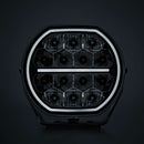 STRANDS BIG ENERGY 2.0 LED tālās gaismas lukturis, 98W, 9100Lm, 10–32V, 1lx pie 601m, balta/dzintarkrāsas pozīcijas gaisma, IP69K, DT-4PIN, 5700K, 3 gadu garantija