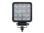 STRANDS – LED reverse light, 48 W / 3040 lm, 12–32 V, IP67/69, ECE R23/R10, 110 × 110 × 47 mm, 1 m cable