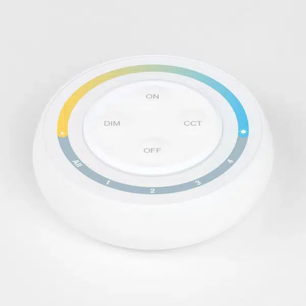 Mi-Light 4 Zone Round CCT RF Wireless Remote LED Controller