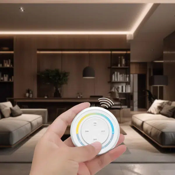Mi-Light 4 Zone Round CCT RF Wireless Remote LED Controller