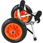 VEVOR kajaka rati 113 kg, salokāmi, 254 mm pilnriepu riteņi, neslīdošs balsts, stiprinājuma siksna