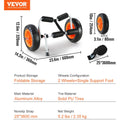 VEVOR kajaka rati 113 kg, salokāmi, 254 mm pilnriepu riteņi, neslīdošs balsts, stiprinājuma siksna