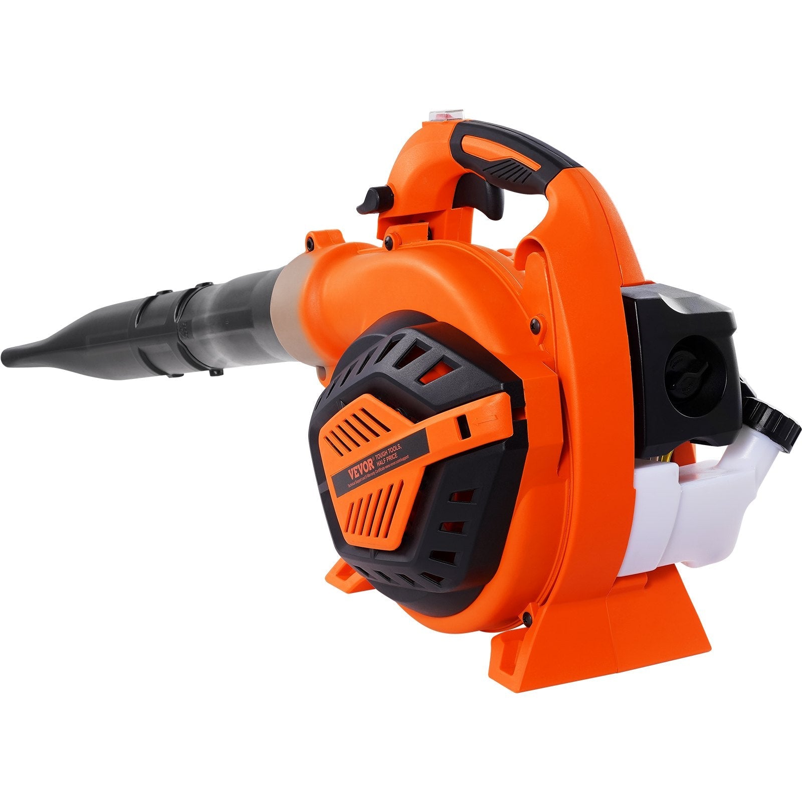 VEVOR benzīna rokas lapu pūtējs ar 26 cm³ divtaktu dzinēju, 2 in 1 funkcija, gaisa plūsma 722 m³/h, gaisa ātrums 70 m/s, piemērots zāliena kopšanai, lapu un sniega tīrīšanai