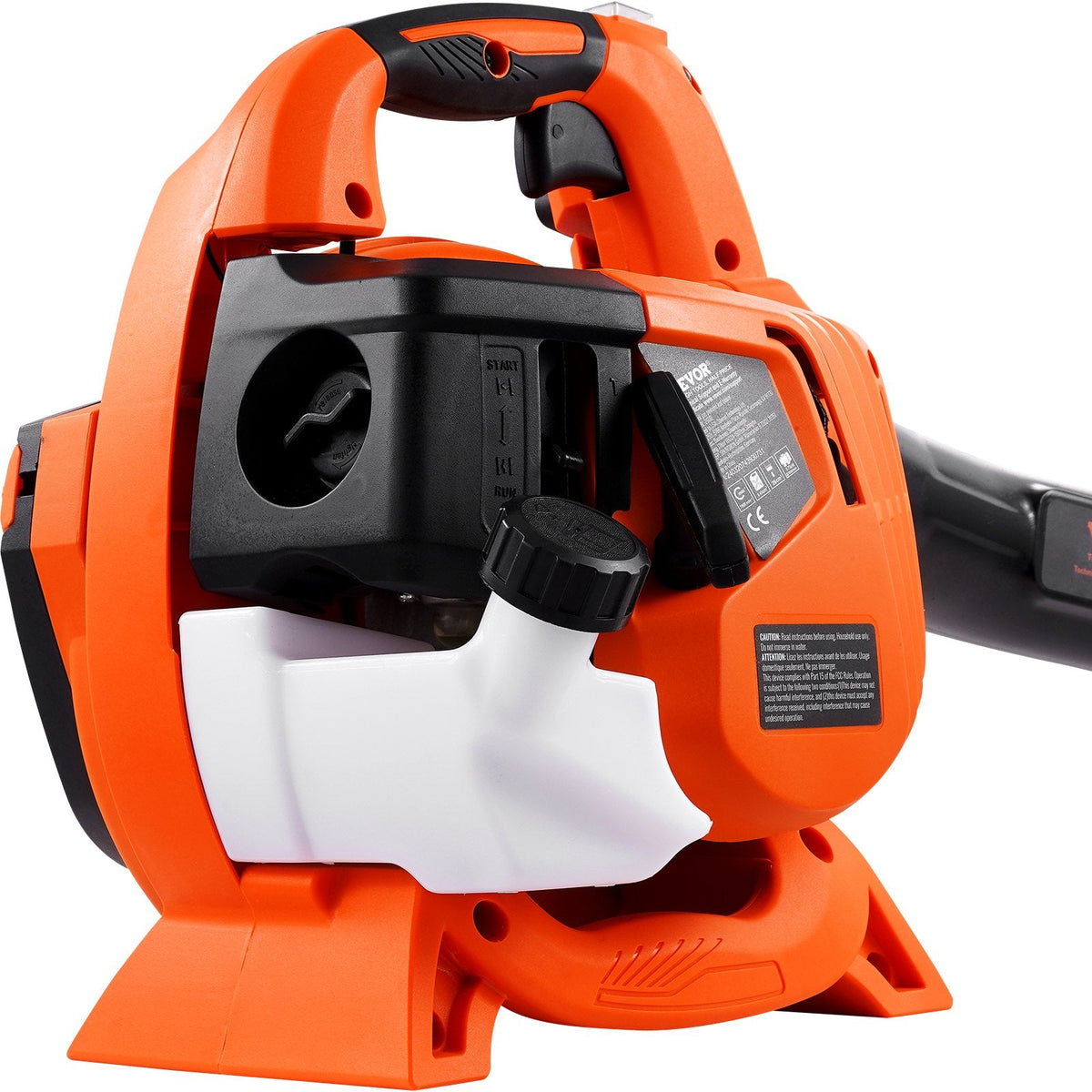 VEVOR benzīna rokas lapu pūtējs ar 26 cm³ divtaktu dzinēju, 2 in 1 funkcija, gaisa plūsma 722 m³/h, gaisa ātrums 70 m/s, piemērots zāliena kopšanai, lapu un sniega tīrīšanai