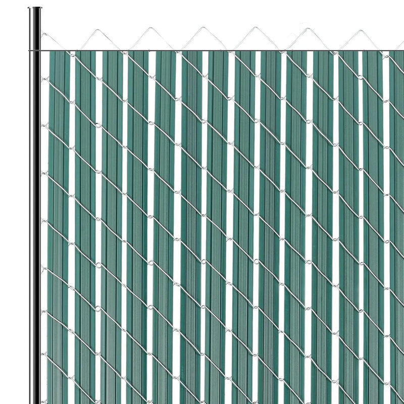 Metāla sieta žoga privātuma lameles ar dubulto sienu un malām, 122 cm augstam žogam