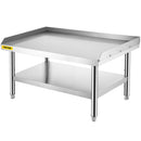 VEVOR Nerūsējošā tērauda grila statīvs ar regulējamu uzglabāšanas plauktu, 122 x 76 x 61 cm