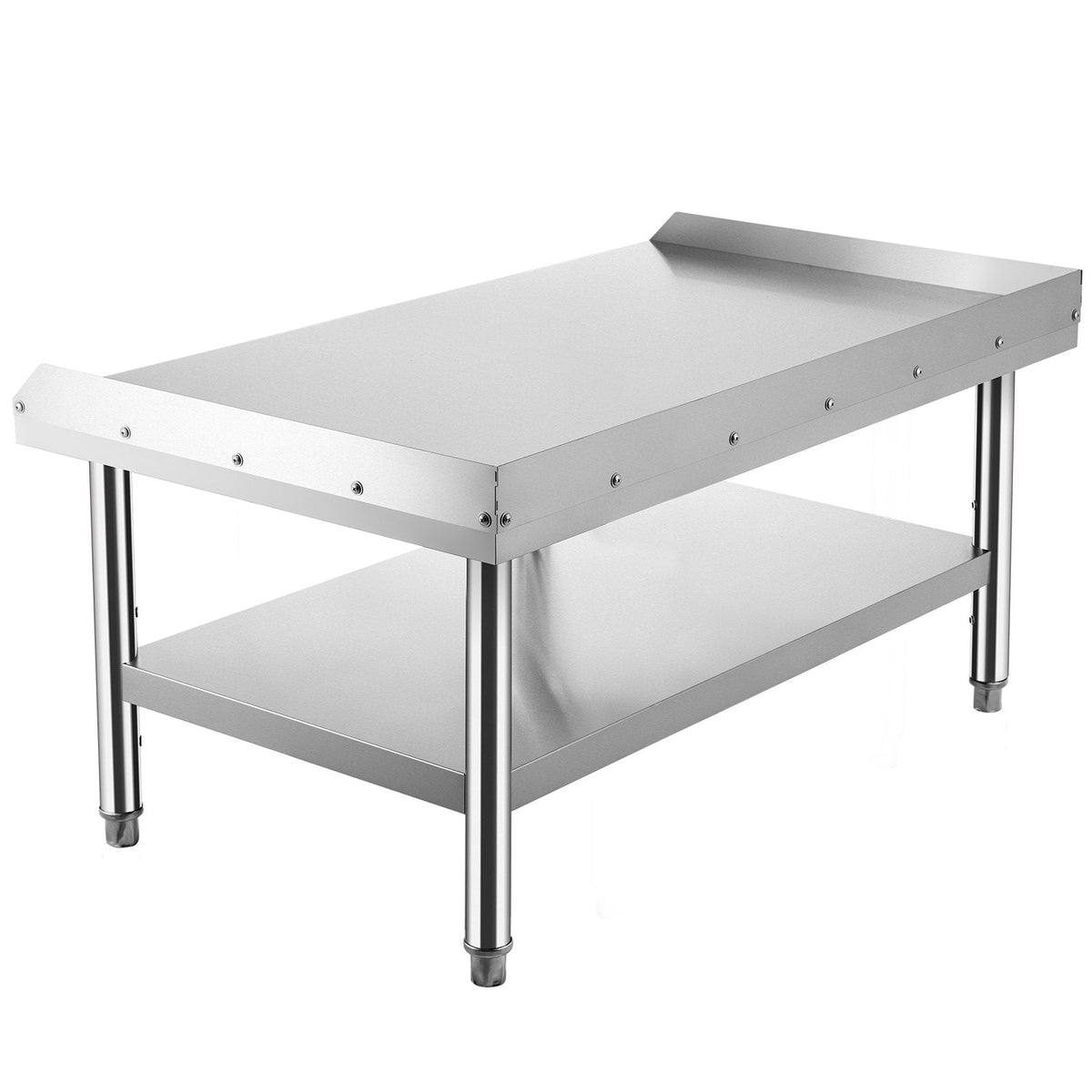 VEVOR Nerūsējošā tērauda grila statīvs ar regulējamu uzglabāšanas plauktu, 122 x 76 x 61 cm