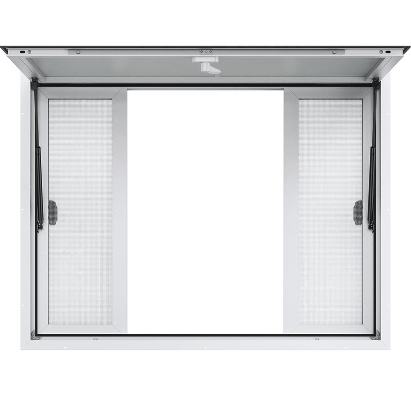 VEVOR 122 × 91,4 cm izbraukuma tirdzniecības loga servisa atvērums pārtikas furgonam