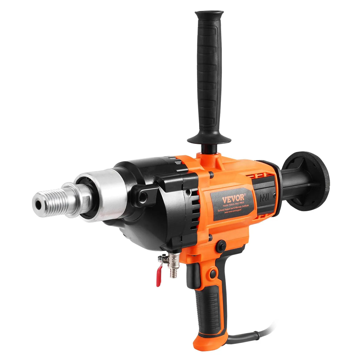 VEVOR urbjmašīna ar kodolurbšanas funkciju, 20–180 mm urbumu diametrs, 2600 W, ar rokas vadību un statīvu