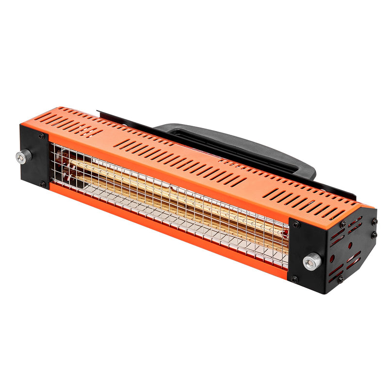 VEVOR 1000W käeshoitav infrapunavärvikuivatuslamp on suure jõudlusega seade, mis on mõeldud autokere värvide, kruntvärvide ja muude pinnakatete kiireks ja tõhusaks kuivatamiseks.