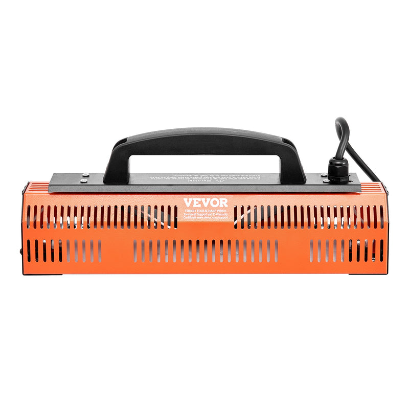 VEVOR 1000W käeshoitav infrapunavärvikuivatuslamp on suure jõudlusega seade, mis on mõeldud autokere värvide, kruntvärvide ja muude pinnakatete kiireks ja tõhusaks kuivatamiseks.