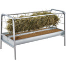 VEVOR 2-in-1 graudu un siena barotava, 303 l ietilpība, 150 cm garums, dziļā barošanas vanna, smagā tērauda barotava kazām un aitā