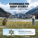 Купольная палатка VEVOR 2,9 м с двойным чехлом и прозрачным окном - идеальна для кемпинга и вечеринок