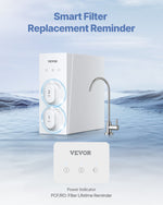 VEVOR Reverse Osmosis sistēma 400 GPD 8 posmu ūdens filtrs bez tvertnes zem izlietnes