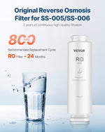 VEVOR Reverse Osmosis sistēmas aizstājējs filtrs SS-006 zem izlietnes ūdens filtram