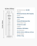 VEVOR Reverse Osmosis sistēmas aizstājējs filtrs SS-006 zem izlietnes ūdens filtram