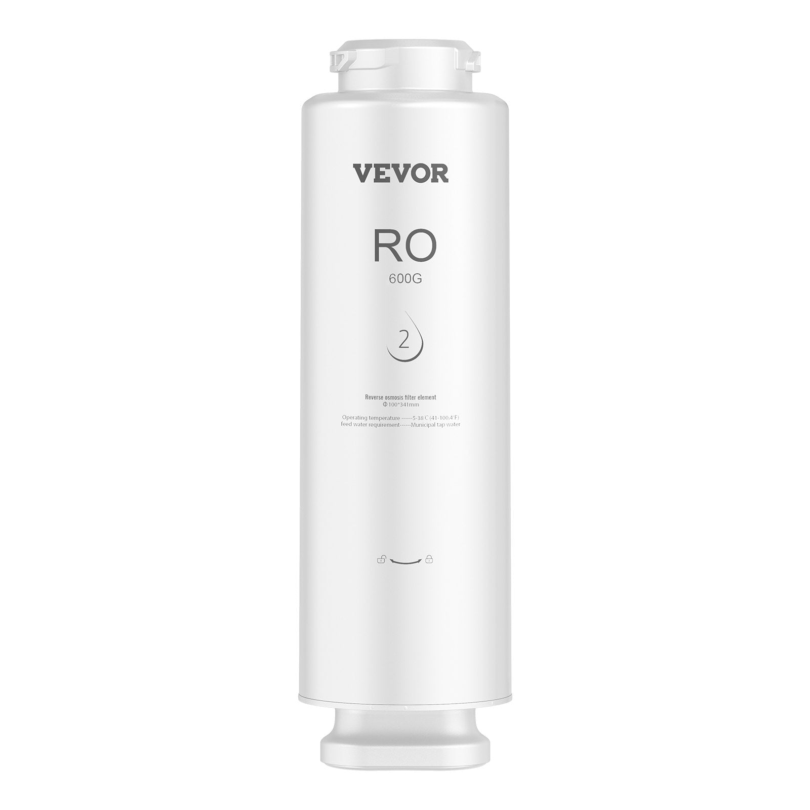 VEVOR reversās osmozes sistēmas filtrs nomaiņai SS-004 zem izlietnes ūdens filtram