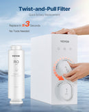 VEVOR reversās osmozes sistēmas filtrs nomaiņai SS-004 zem izlietnes ūdens filtram