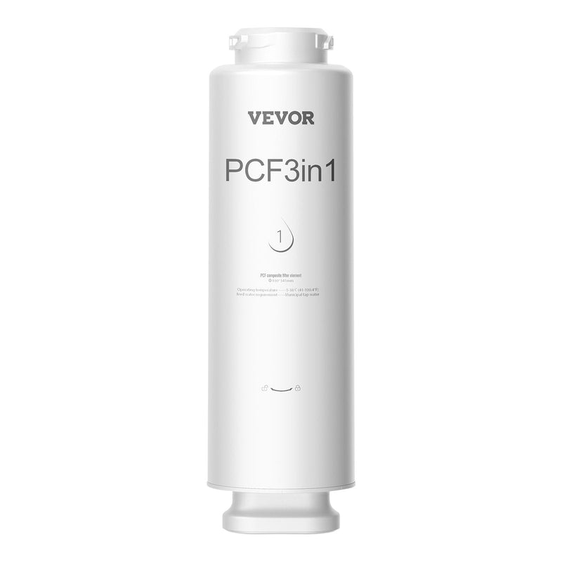 VEVOR PCF kompozītmateriāla filtrs – piemērots SS-001/003/005 izlietnes ūdens filtru modeļiem