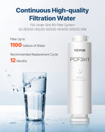 VEVOR PCF kompozītmateriāla filtrs – piemērots SS-001/003/005 izlietnes ūdens filtru modeļiem