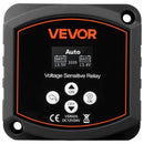 VEVOR divu akumulatoru izolators 12 V, 300 A, manuāls un automātisks VSR spriegumjutīgs relejs ar LCD displeju, piemērots litija un svina-skābes akumulatoriem automašīnām, kravas auto, kemperiem, UTV, ATV un laivām