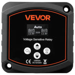 VEVOR divu akumulatoru izolators 12 V, 300 A, manuāls un automātisks VSR spriegumjutīgs relejs ar LCD displeju, piemērots litija un svina-skābes akumulatoriem automašīnām, kravas auto, kemperiem, UTV, ATV un laivām